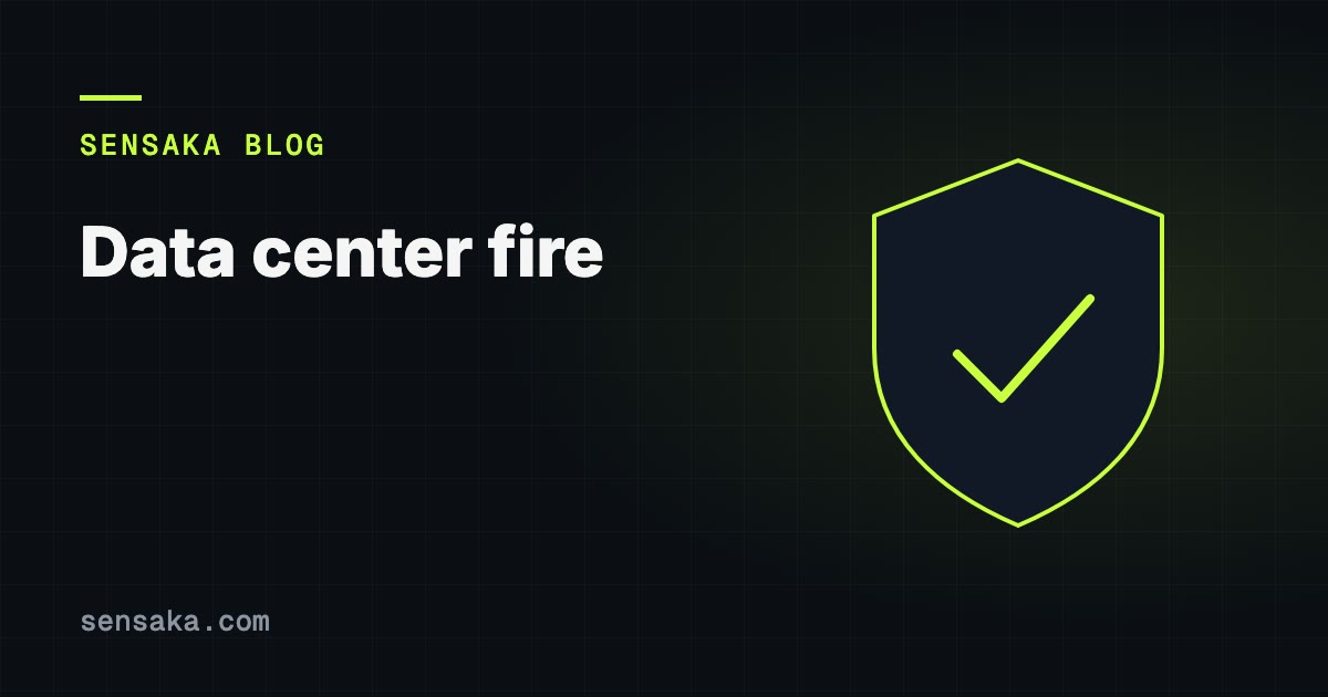 Data Center Fire: What the NorthC Outage Exposed: illustration of a security shield with a check