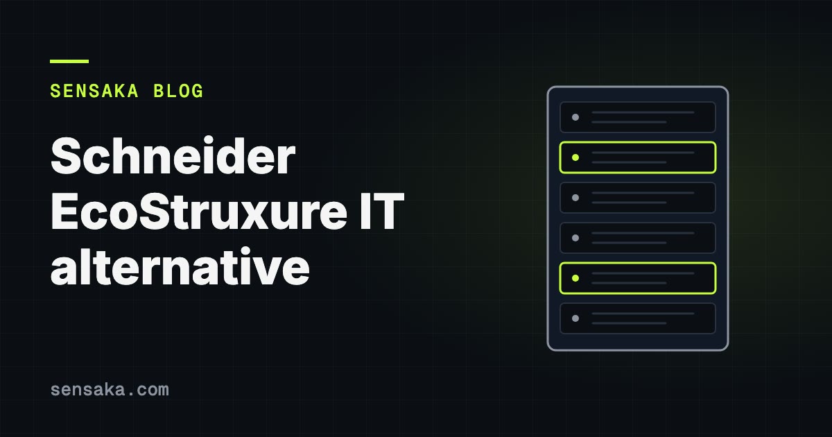 Schneider EcoStruxure IT Alternative: An Honest Evaluation: illustration of a server rack with status lights
