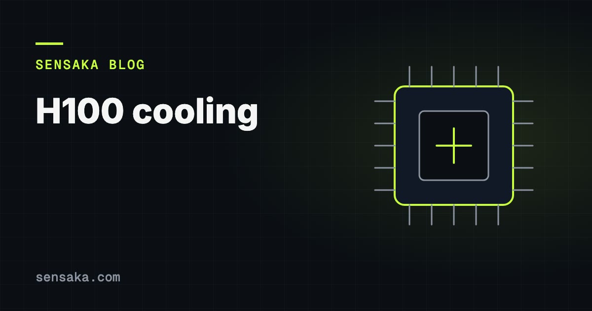 H100 Cooling: Raised Floors, Airflow, and AI Racks: illustration of a processor chip with pins