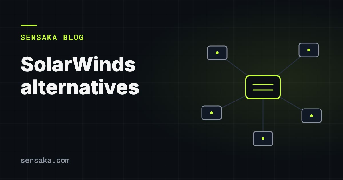 How to evaluate SolarWinds alternatives in 2026: illustration of a network of linked devices