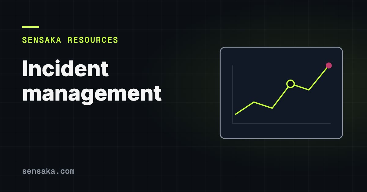 Incident Management: Process, Playbooks & Alert Quality: illustration of a monitoring chart with an alert