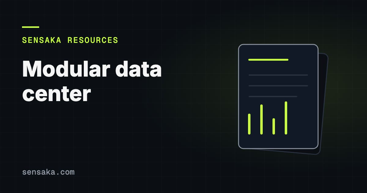 What Is a Modular Data Center? Prefab & Containerized: illustration of a report with headings and bars