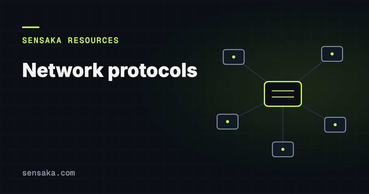 Network Protocols & the OSI Model, Explained: illustration of a network of linked devices
