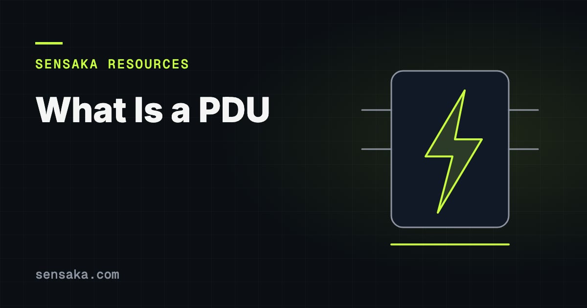 What Is a PDU? Power Distribution Unit Explained: illustration of a power bolt and UPS battery