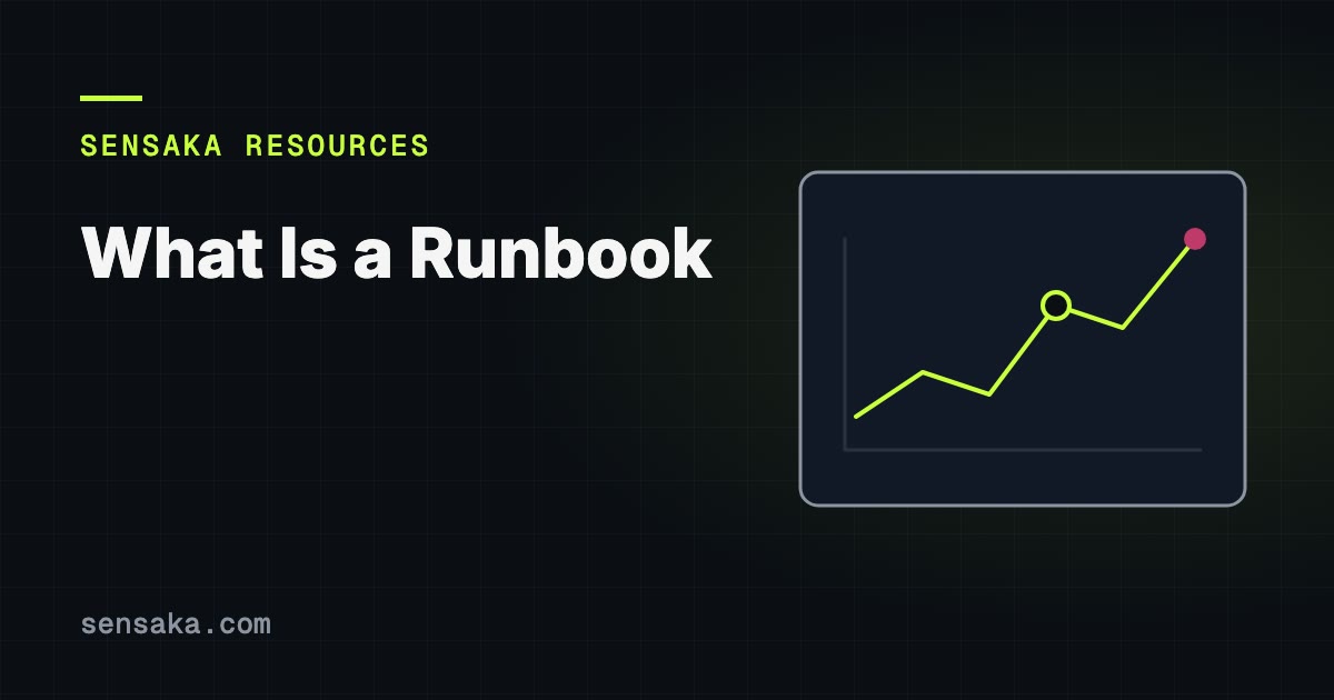 What Is a Runbook? Runbooks vs Playbooks & Automation: illustration of a monitoring chart with an alert