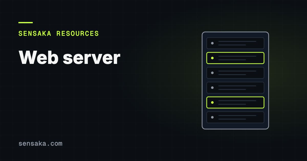 What Is a Web Server? Software, Hardware & Monitoring: illustration of a server rack with status lights