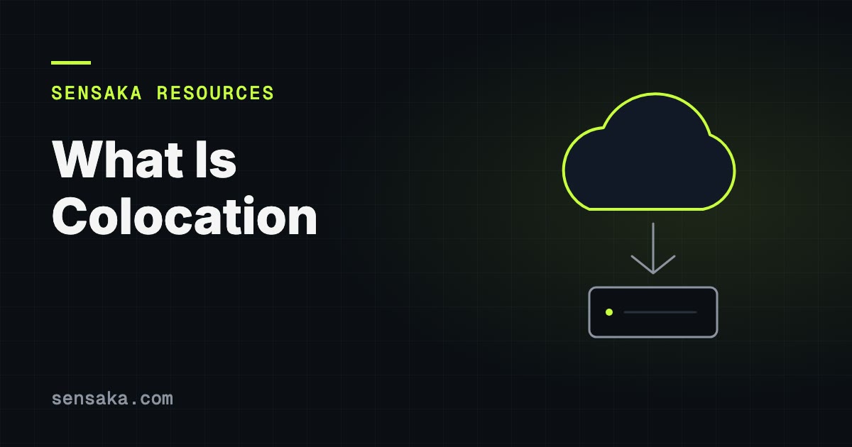 What Is Colocation? Data Center Colocation Explained: illustration of a cloud linked to on-prem servers