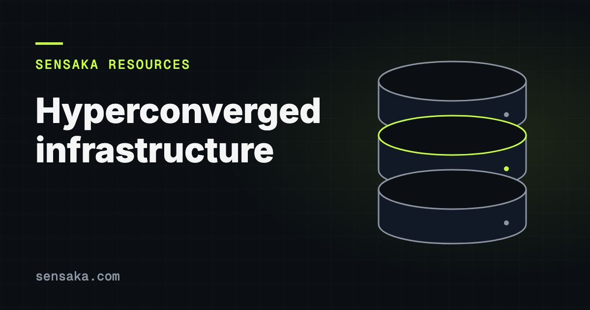 What Is Hyperconverged Infrastructure (HCI): illustration of stacked storage disks