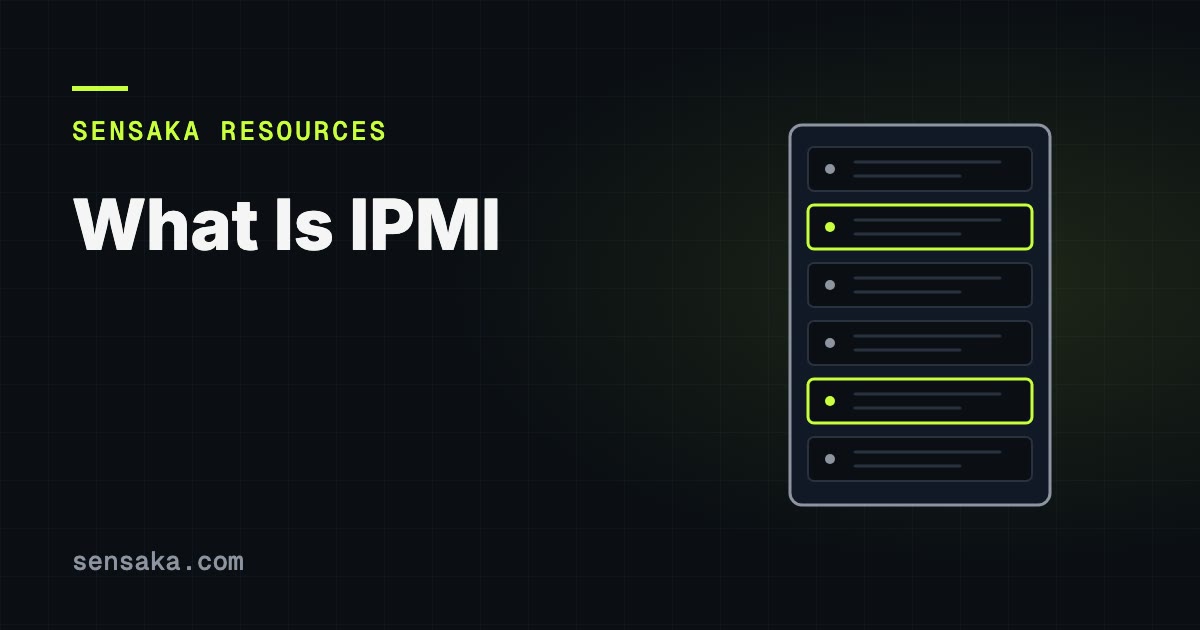 What Is IPMI? Intelligent Platform Management Interface: illustration of a server rack with status lights