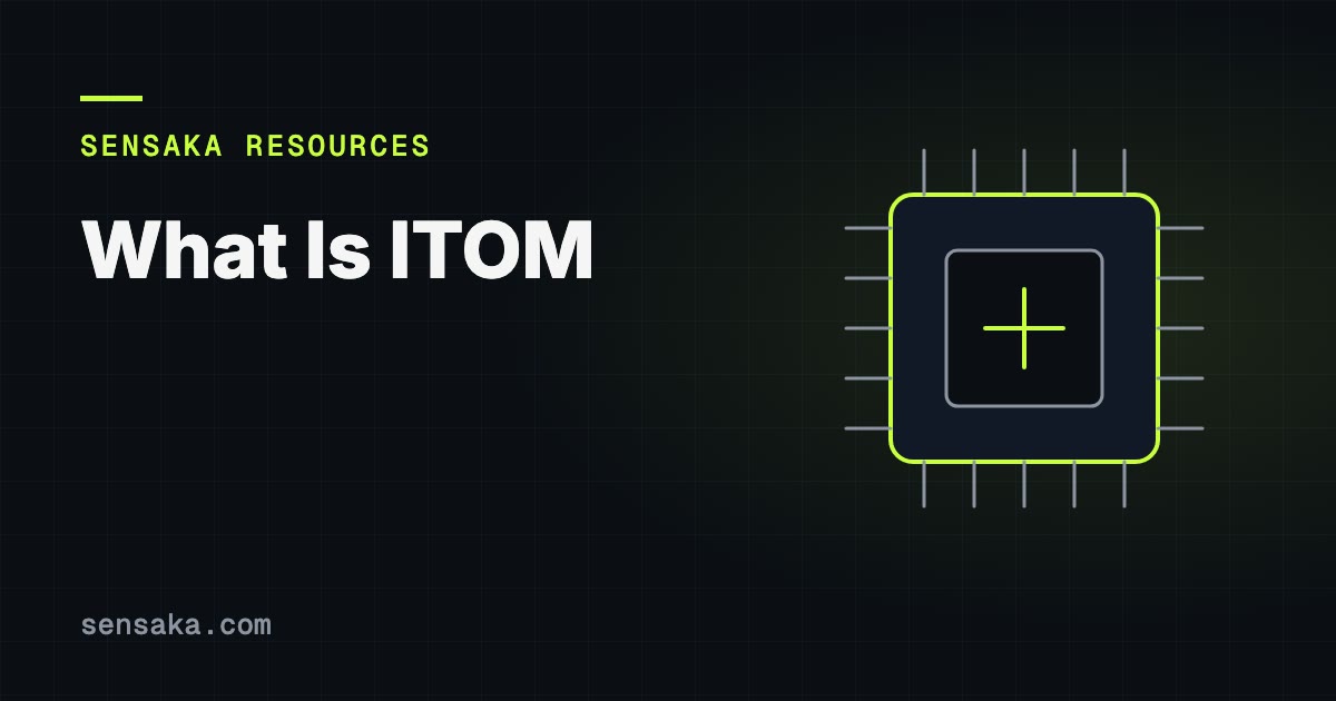 What Is ITOM? IT Operations Management Explained: illustration of a processor chip with pins